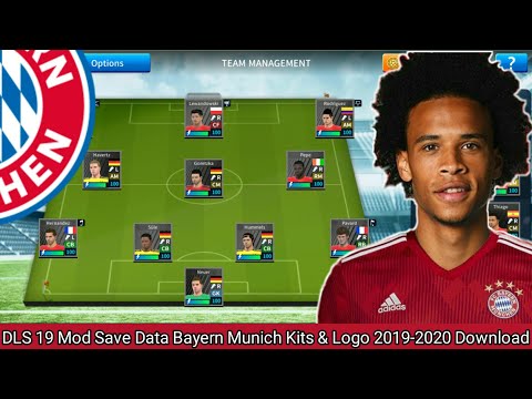 DLS 19 Mod Save Data Bayern Munich Kits & Logo 2019-2020 Download Leroy Sané To Bayern Munich