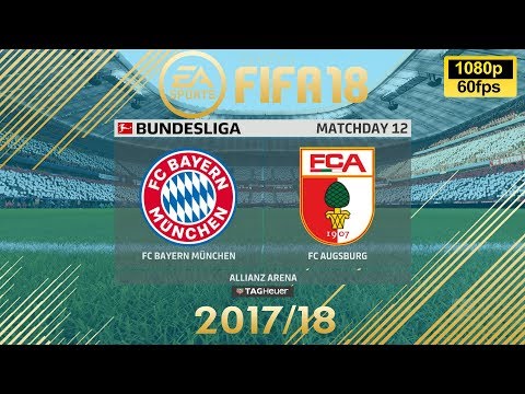 FIFA 18 Bayern München vs FC Augsburg | Bundesliga 2017/18 | PS4 Full Match